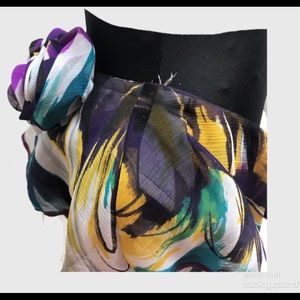 One shoulder dressy row shirt